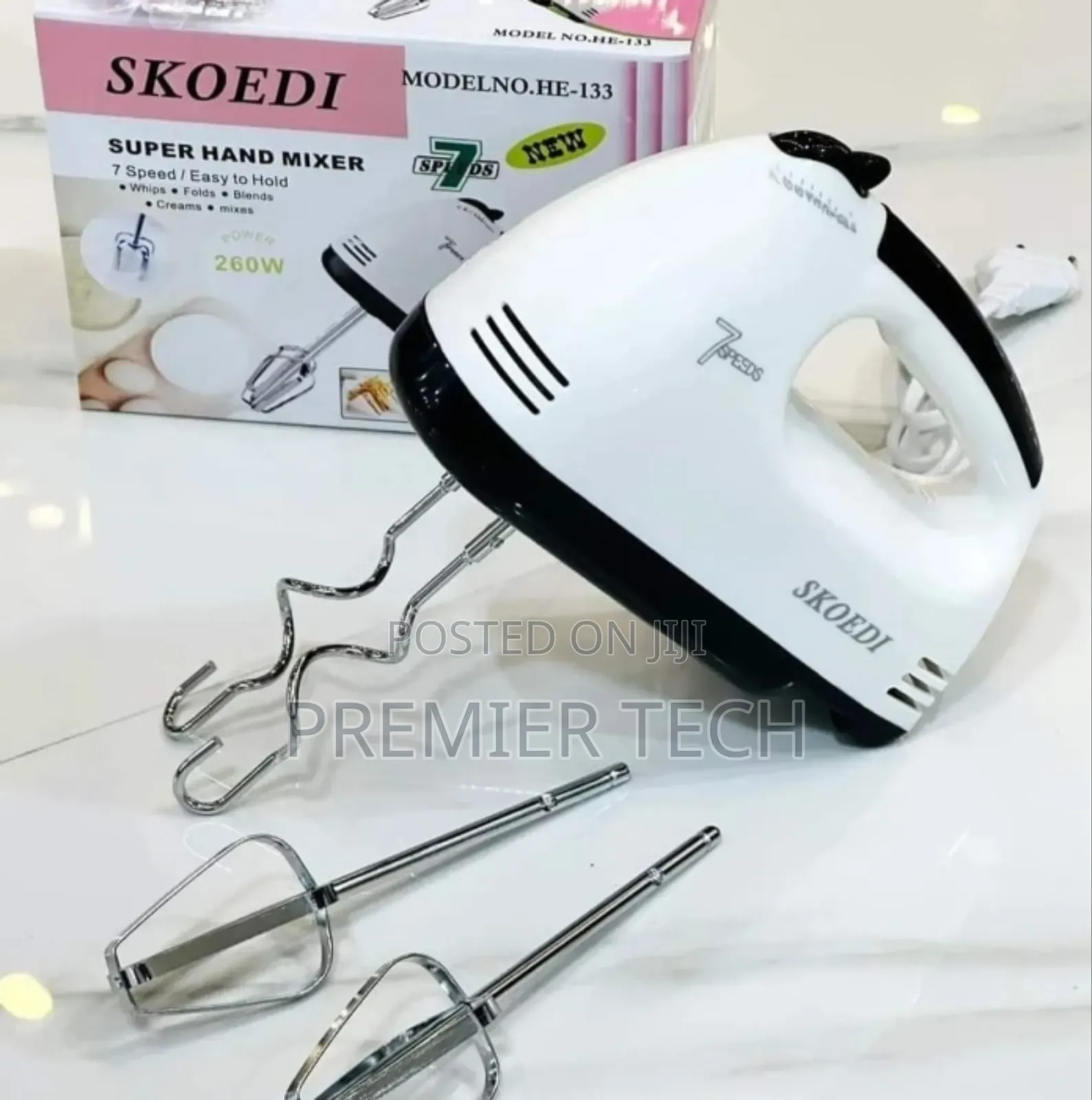 High Power 260w 7 Speed Skoedi Brand Super Hand Mixer