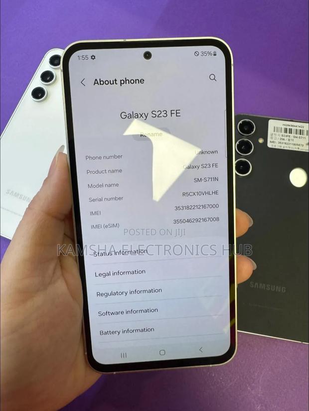 Samsung Galaxy S23 FE 256 GB Silver - thumbnail 2