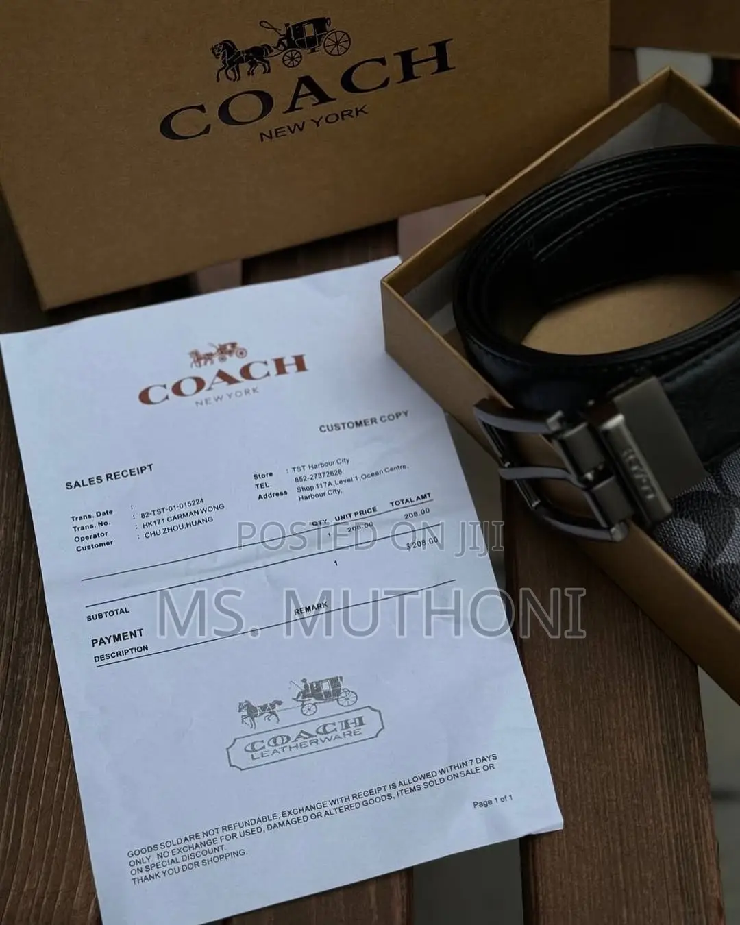 *2in1 Coach Men's Gift Set