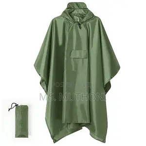 High Quality Outdoor Poncho Adult Rain Coat With Cap*