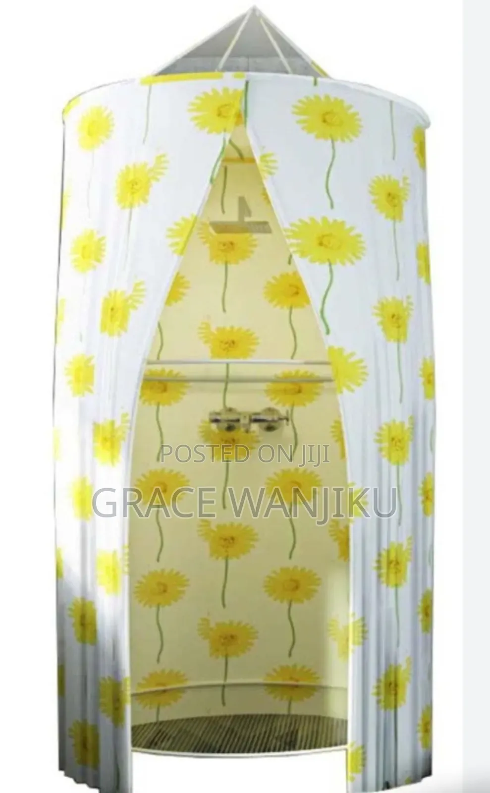 *Portable Foldable Round Waterproof Fabric Shower Cubicle