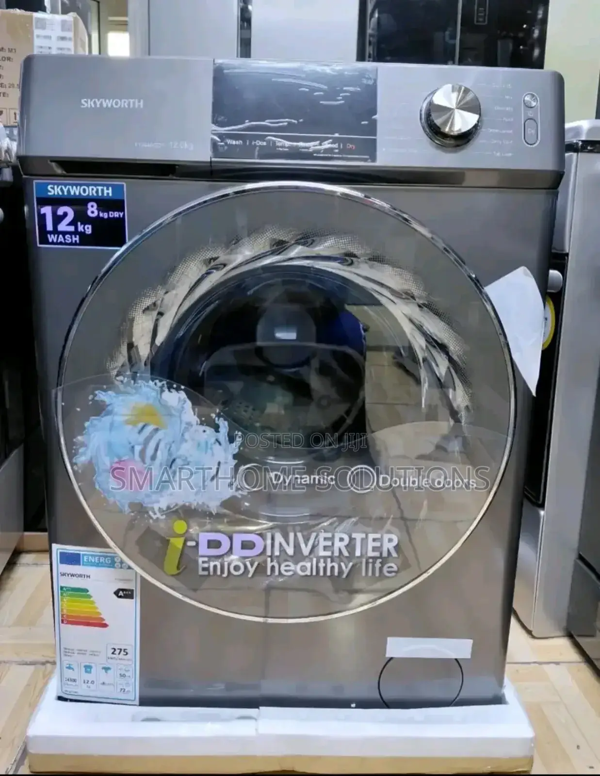 Skyworth Wash Dry 12kg/8kg Front Washing Machine,Dd Motor