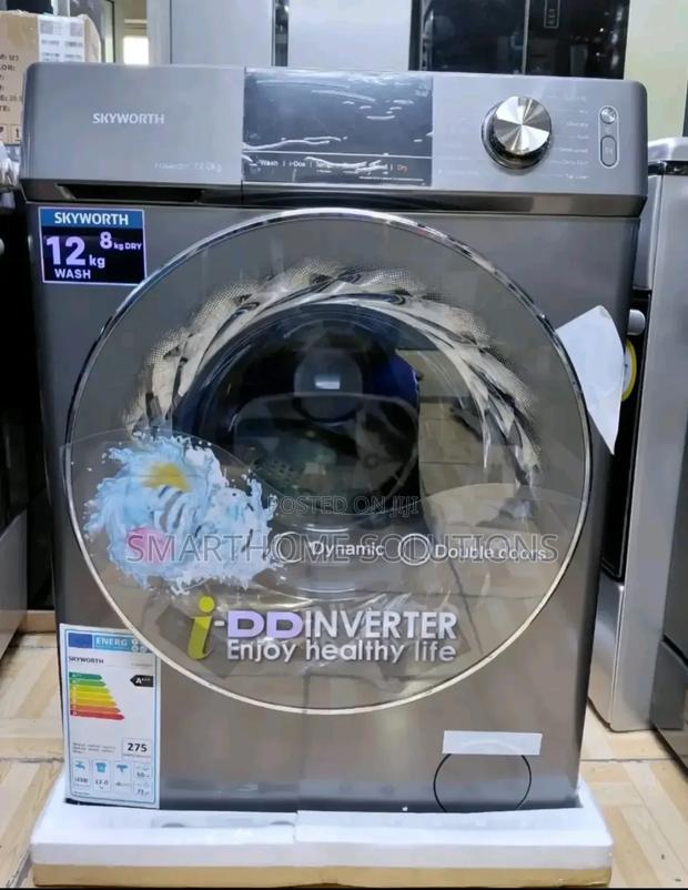 Skyworth Wash Dry 12kg/8kg Front Washing Machine,Dd Motor