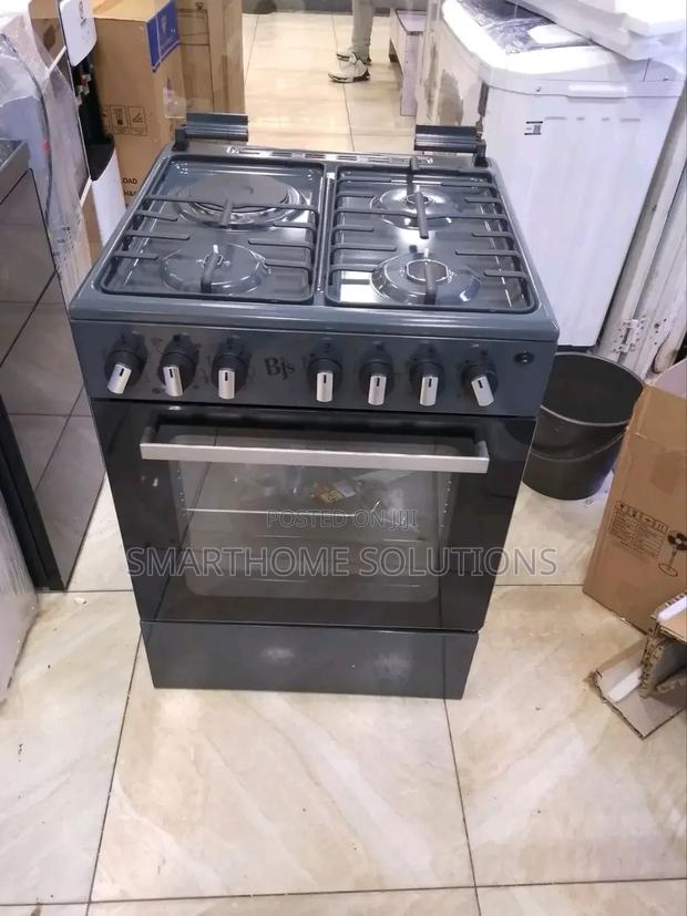 BJS Cooker, 60x60 3+1 Electric/Gas Cooker - W/ Turbo Fan