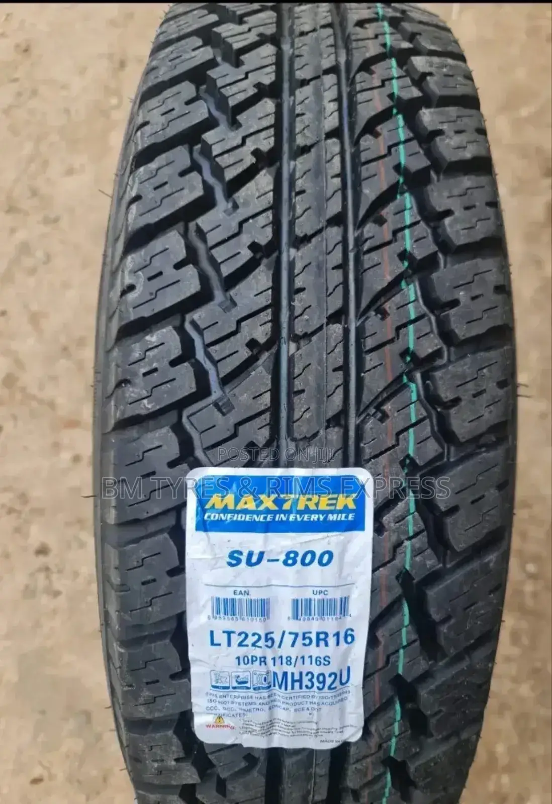 225 /75 R16 Maxtrak Tyres (All Terrrain) Commercial.