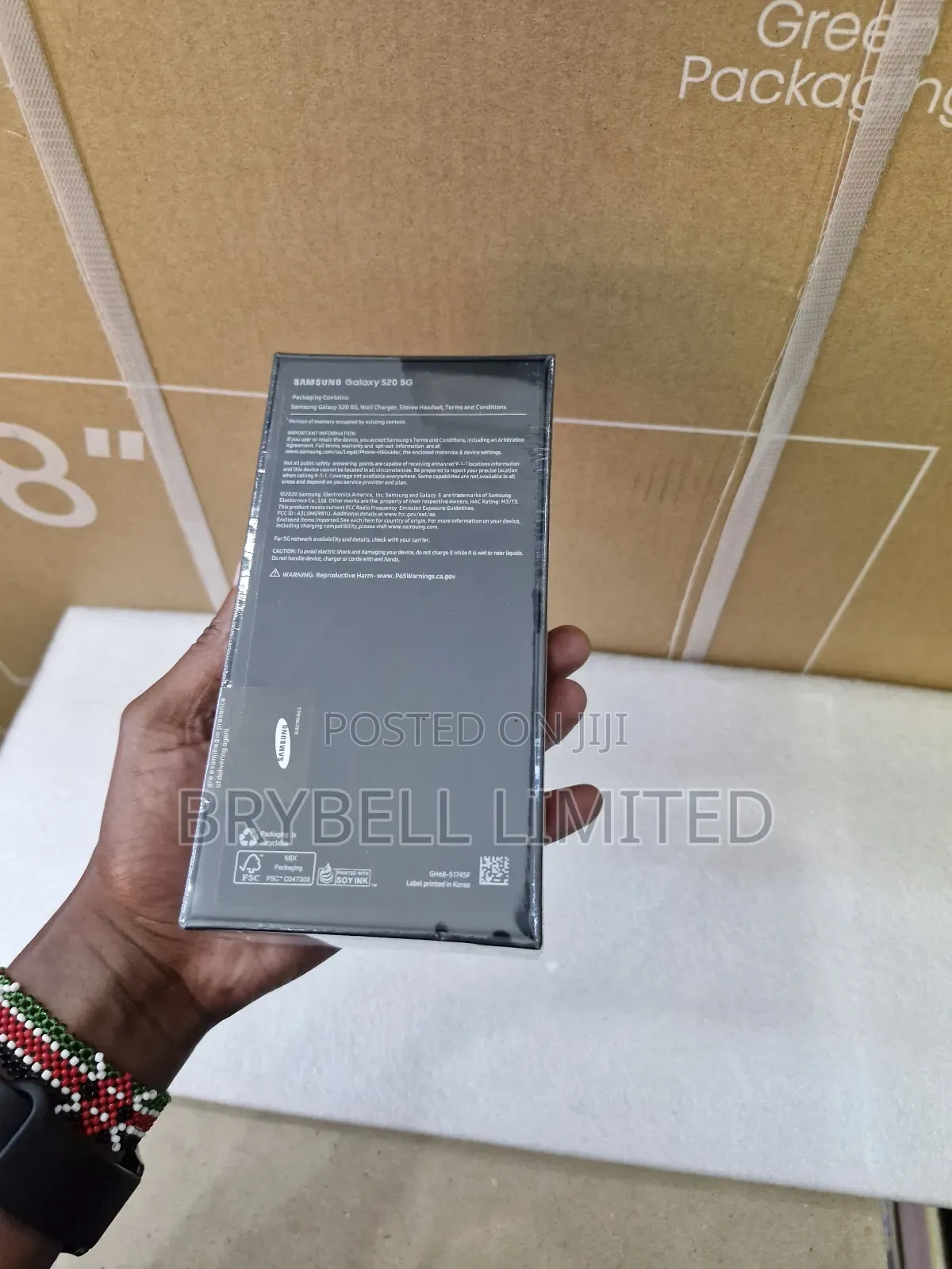 New Samsung Galaxy S20 128 GB Blue