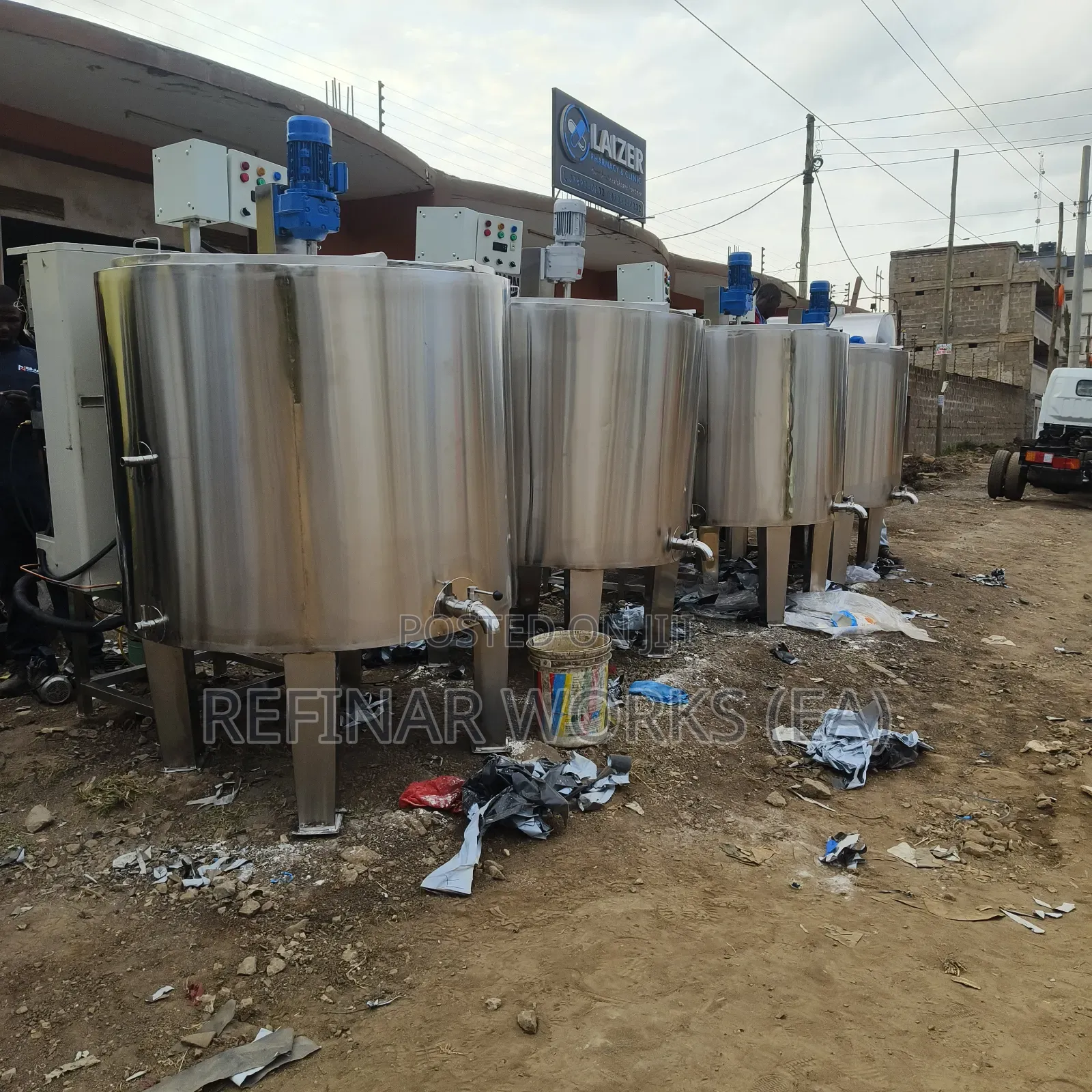 Industrial Milk Chiller and Pasteurizer – 500l Capacity