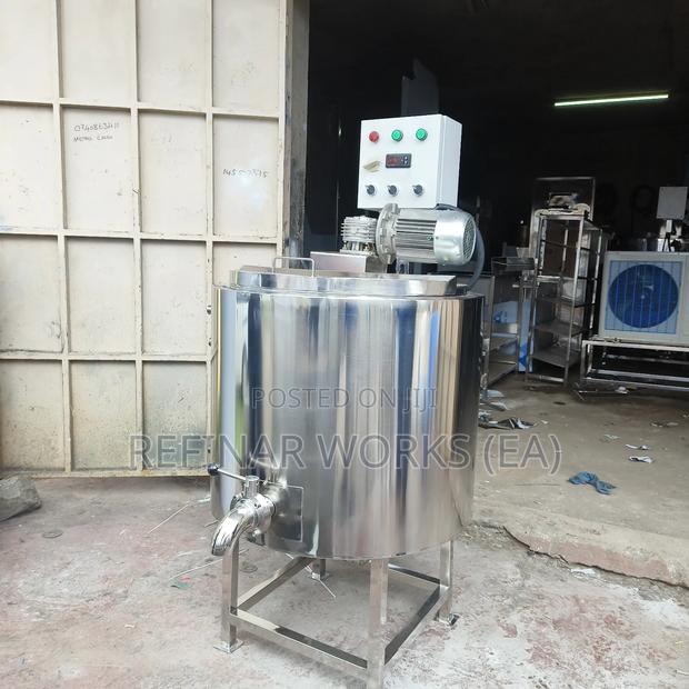 Agitated Mixing Tanks Milk Pasteurizer Chiller Cooler Juice
