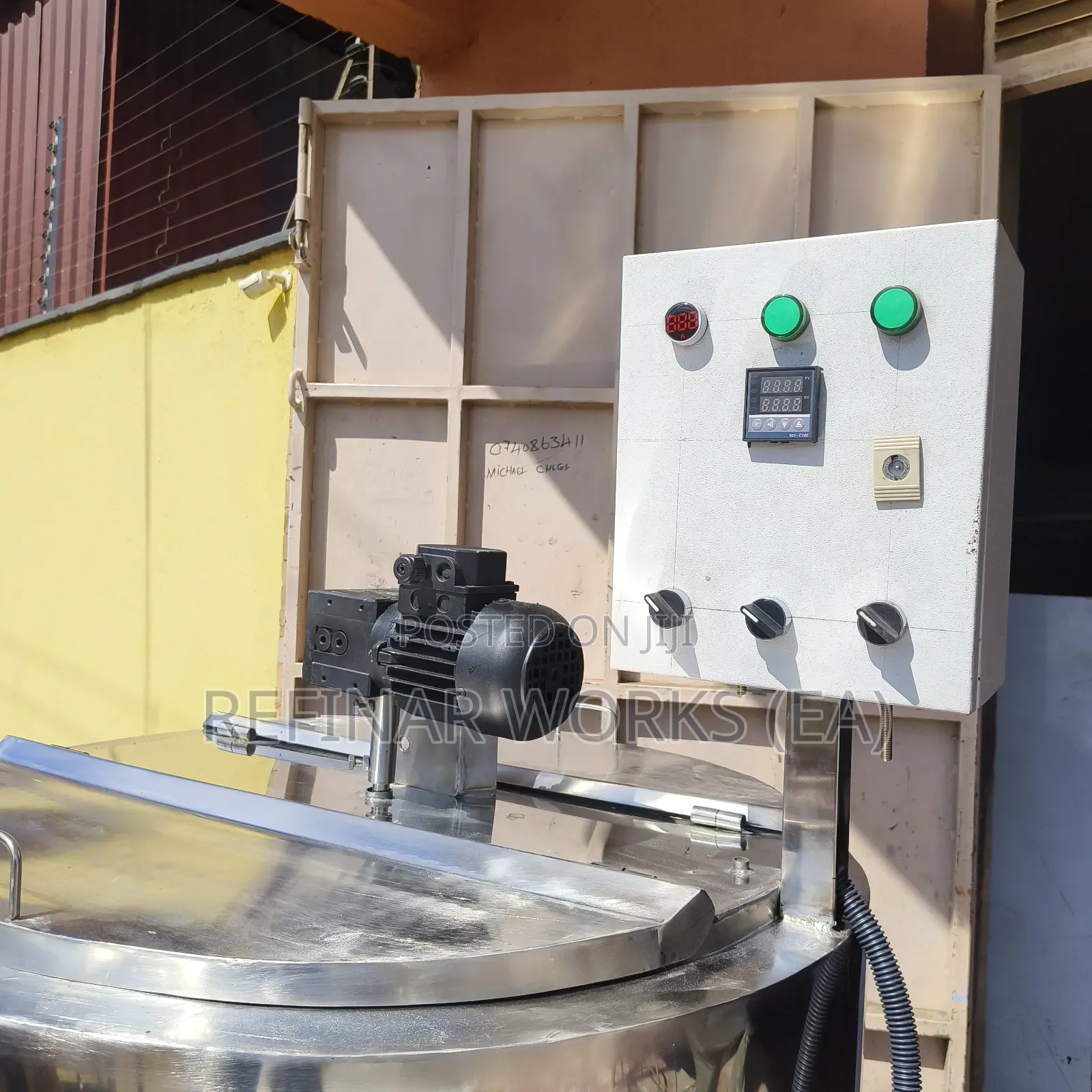 Agitated Mixing Tanks Milk Pasteurizer Chiller Cooler Juice