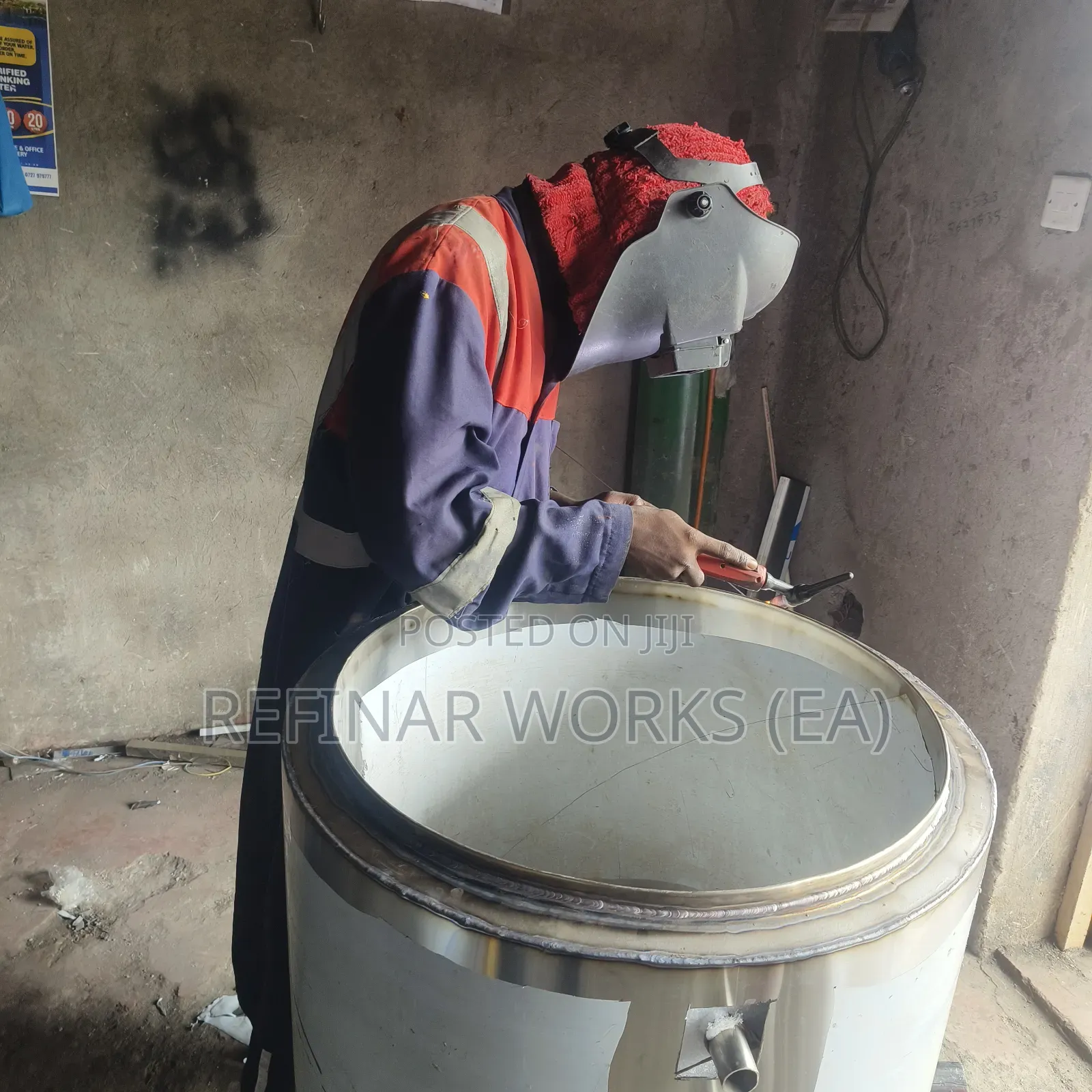 Agitated Mixing Tanks Milk Pasteurizer Chiller Cooler Juice