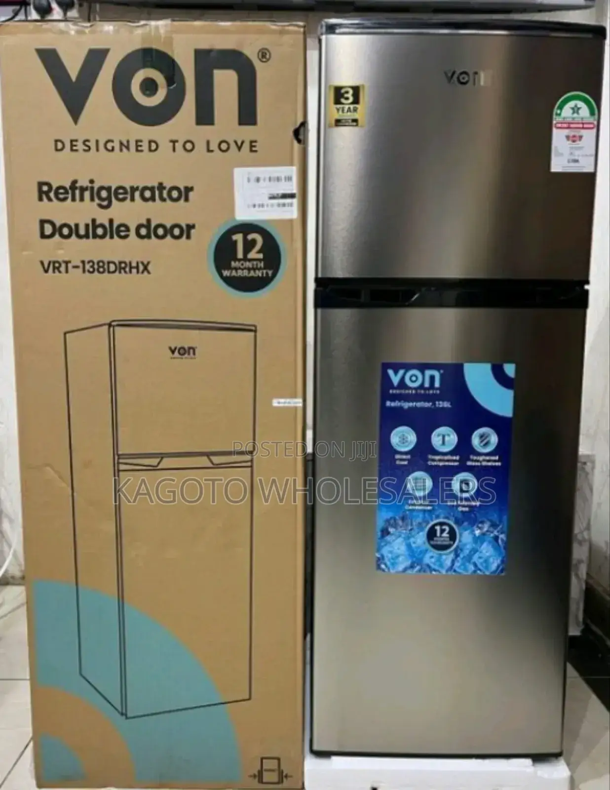 Von 138liters Fridge