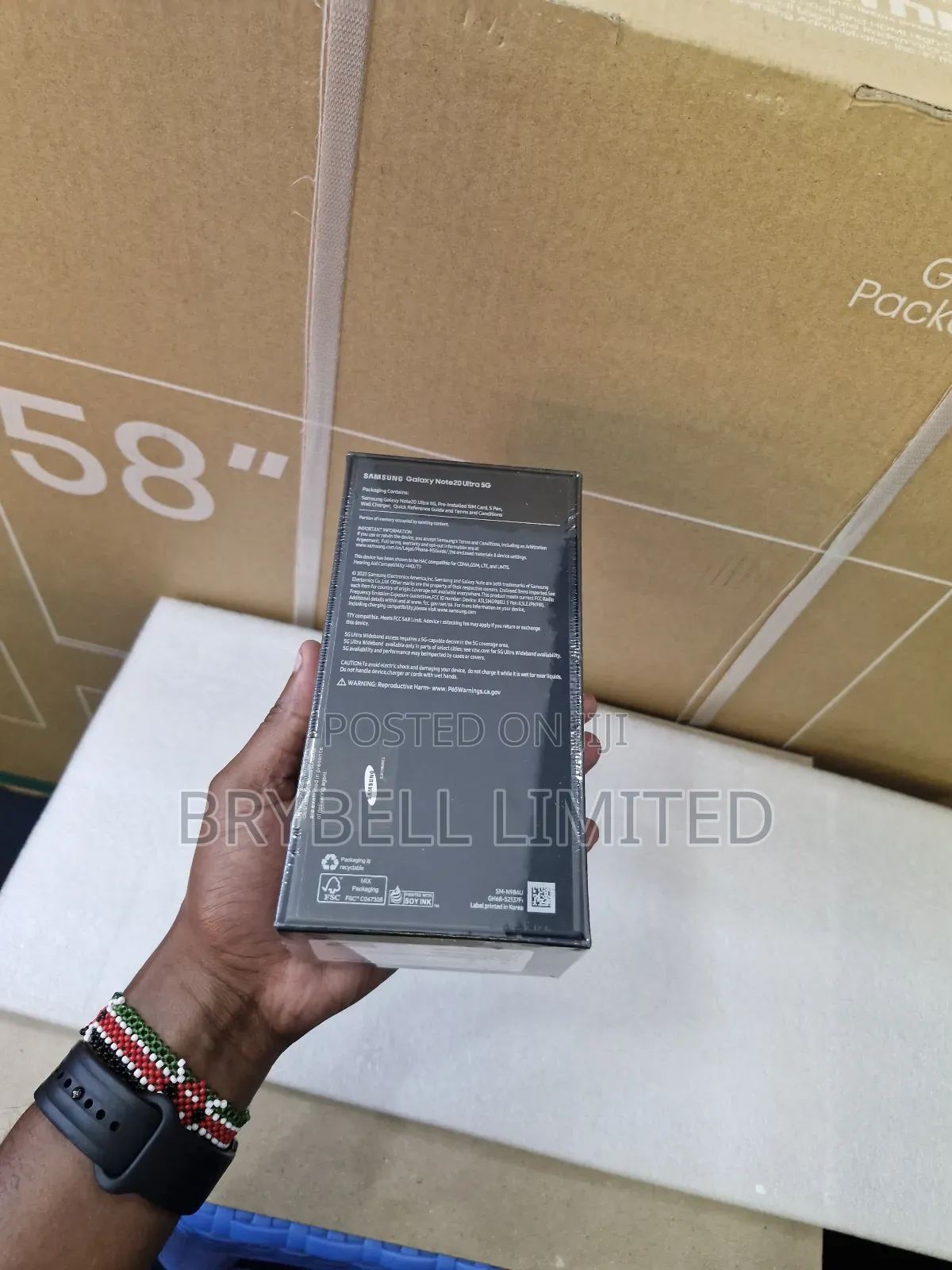 New Samsung Galaxy Note 20 Ultra 5G 128 GB Black