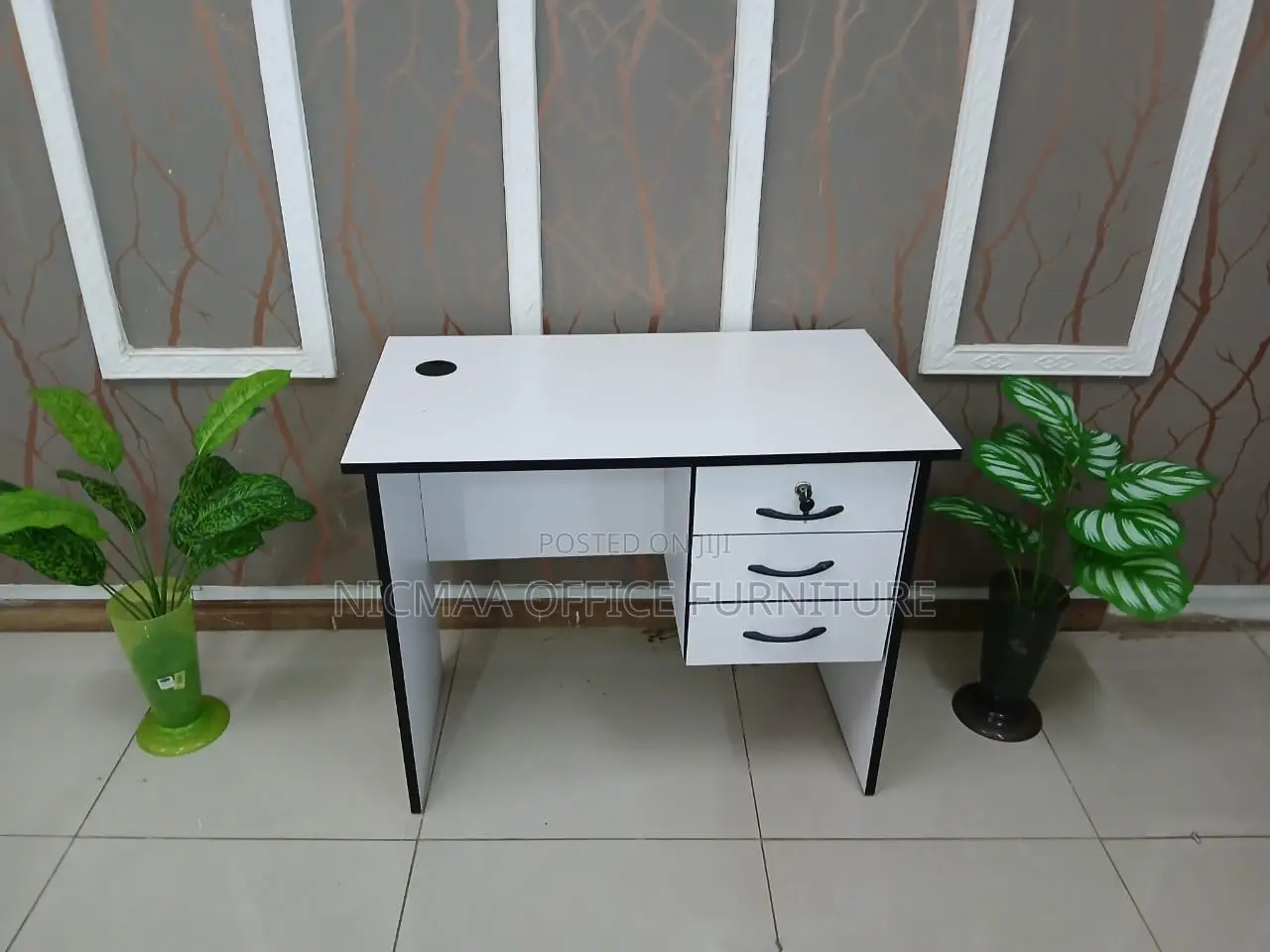 Sturdy Table With Three Drawers