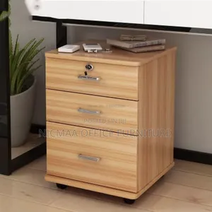 Mobile 3-Drawer Office Cabinet With Lock Wheels