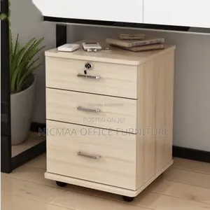 Mobile 3-Drawer Office Cabinet With Lock Wheels
