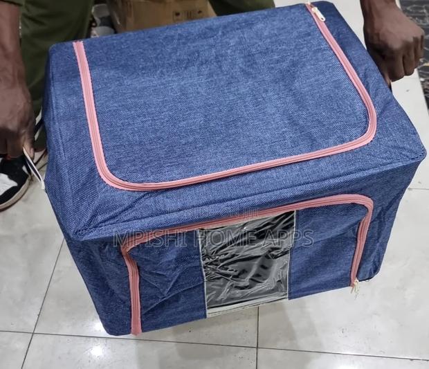 66l Foldable Metal Frame Clothes Storage - thumbnail 2