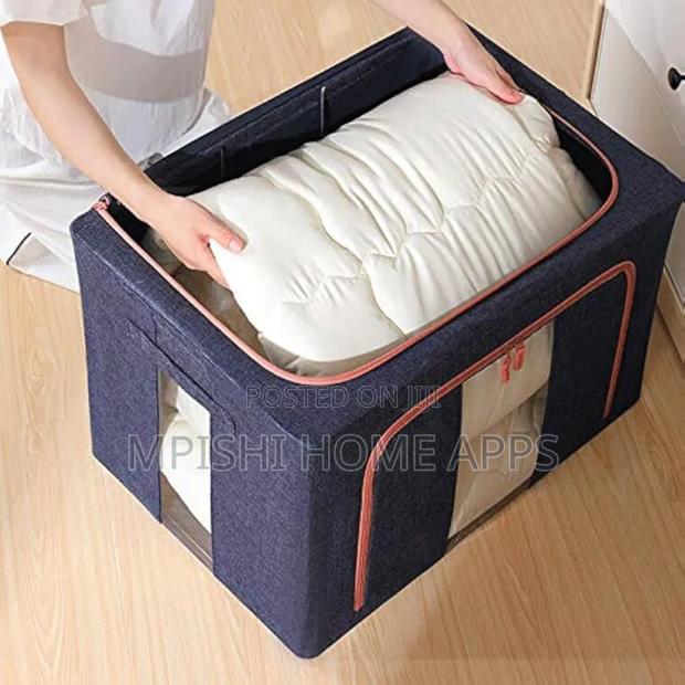 66l Foldable Metal Frame Clothes Storage - main view