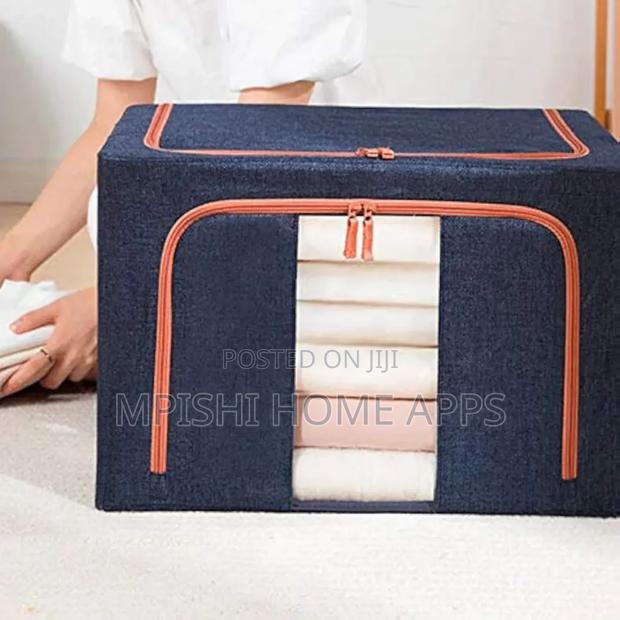 66l Foldable Metal Frame Clothes Storage - thumbnail 5