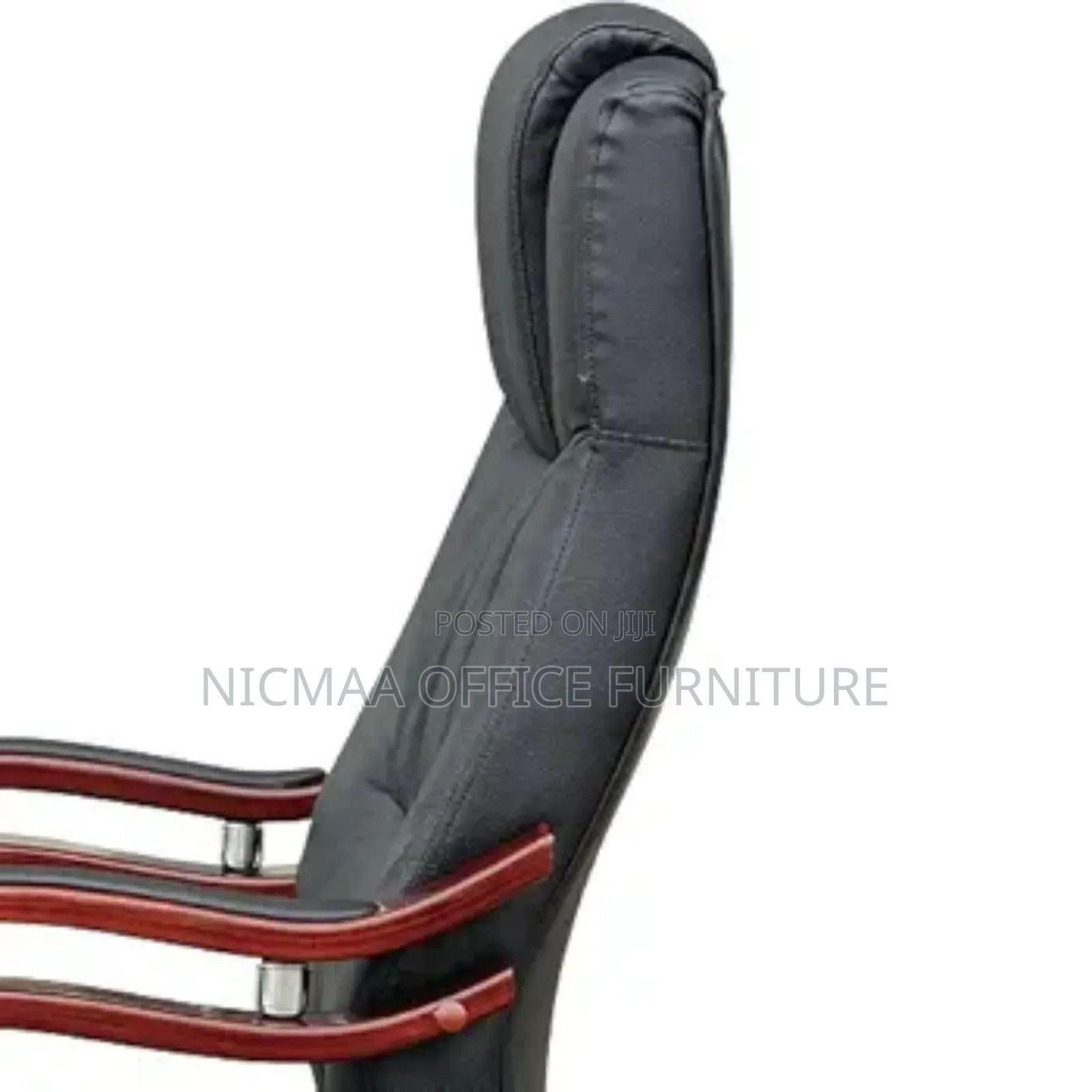 Rock Relax Style Black Leather Exec Chair