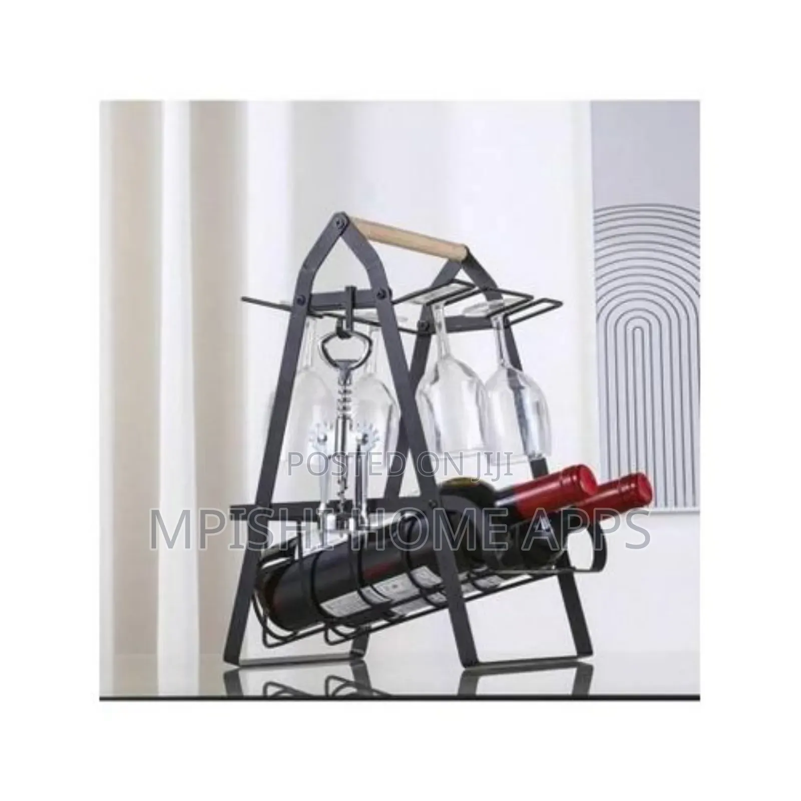 Metallic Wine Glass Rack