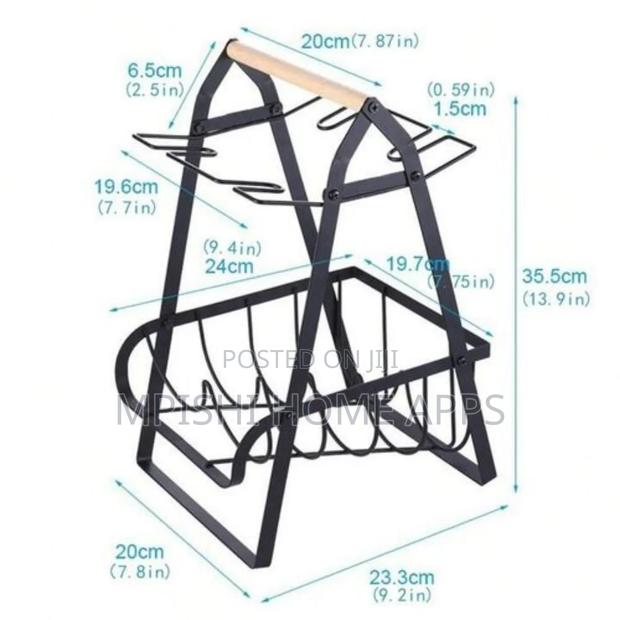 Metallic Wine Glass Rack - thumbnail 2