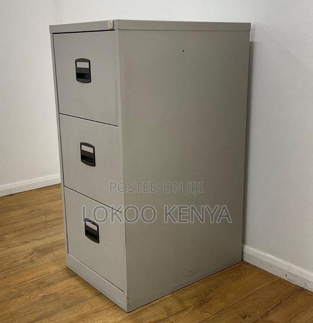 Office Cabinet : 33" 3-Drawer Metal Filing Cabinet - thumbnail 5