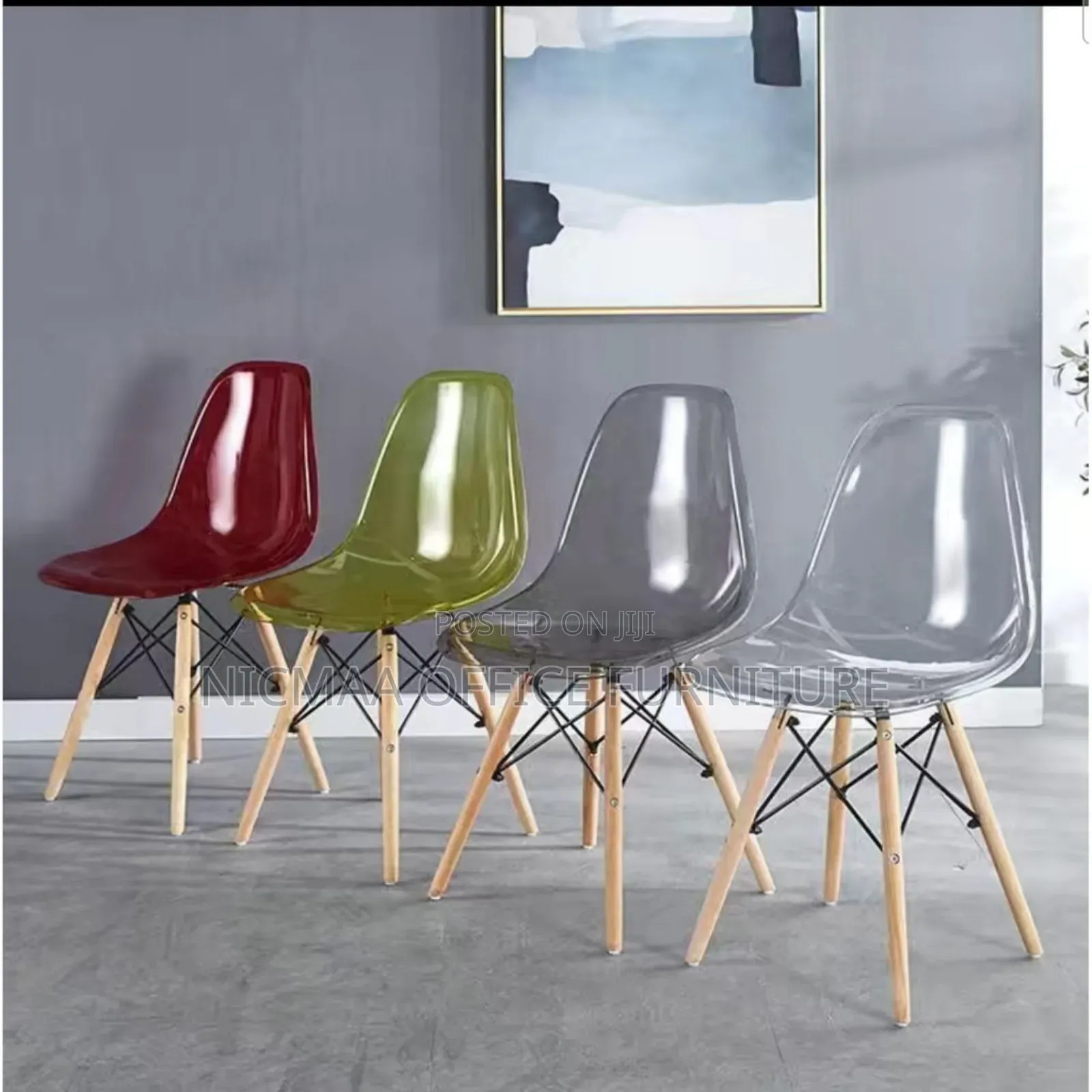 Modern Eames Transparent Chair