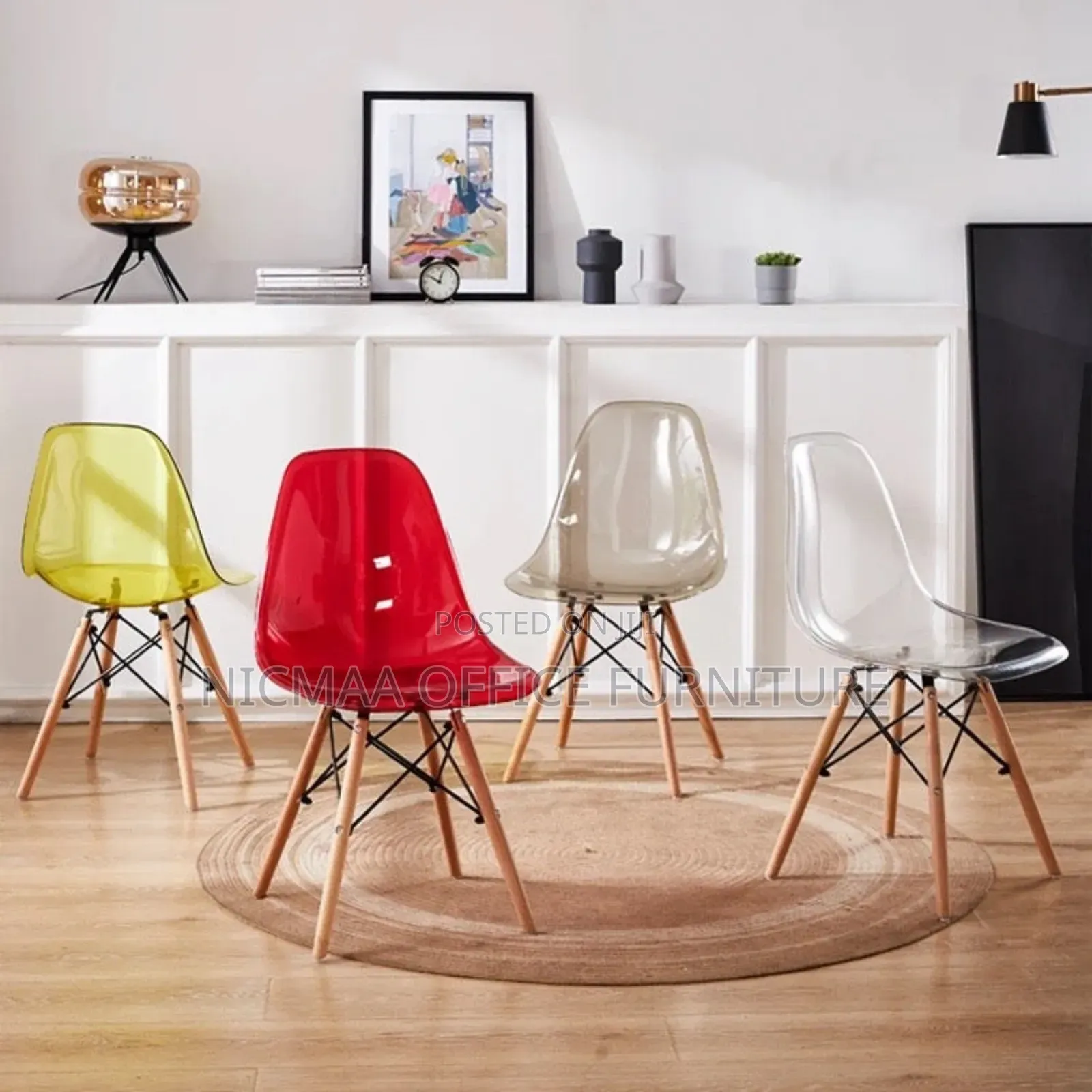 Modern Eames Transparent Chair