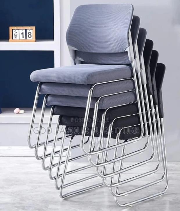 Armless Office Chair/Waiting Chair With Steel Base Bj5t