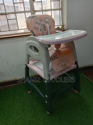 Pink Multifunctional Baby High Chair