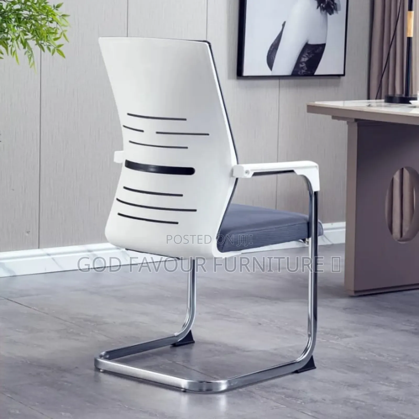 Whitish Quality Office Chair/Waiting Chair Yh9kp