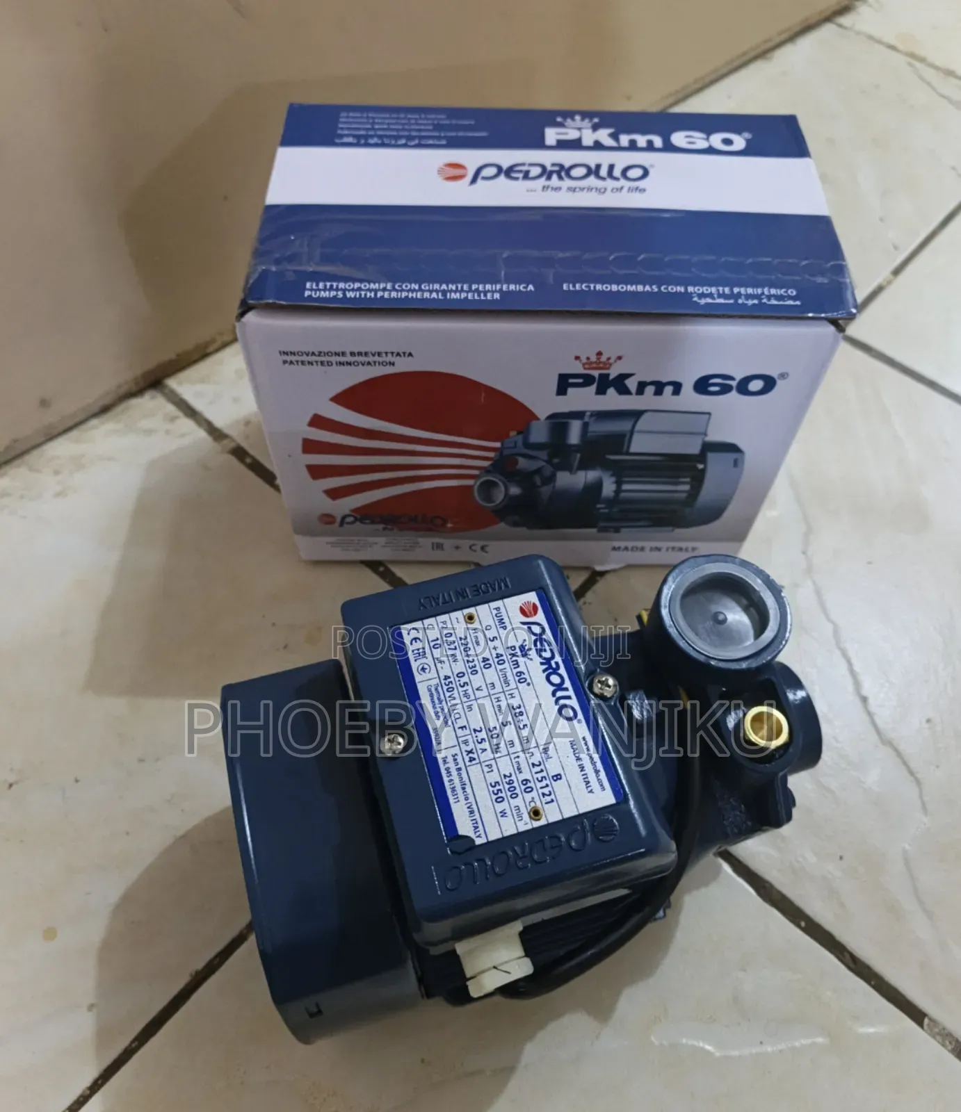 0.5hp Pedrollo Water Pump Pkm60/Pedrollo Water Pump