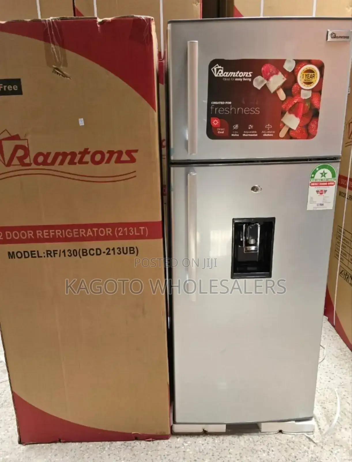 Ramton 213litres Fridge With Dispenser