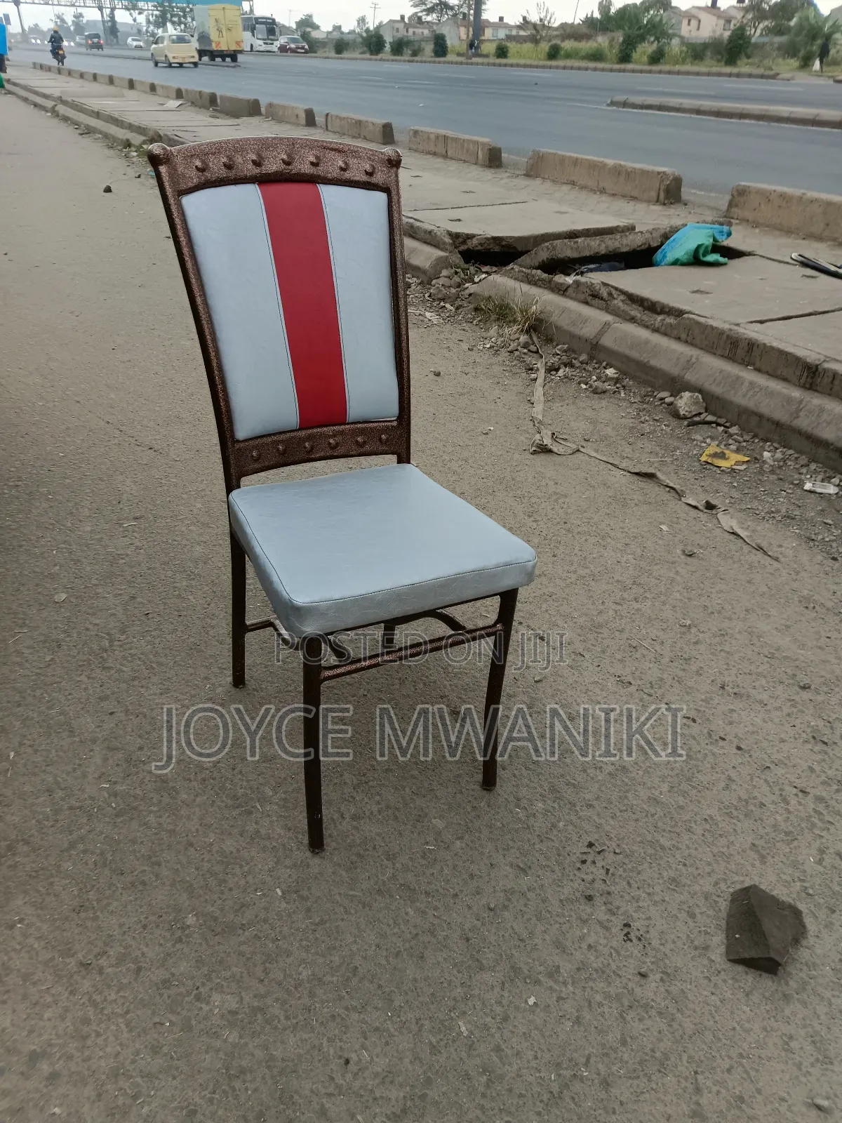 Hotel or Restaurant Chair, Powder Coated Copper 