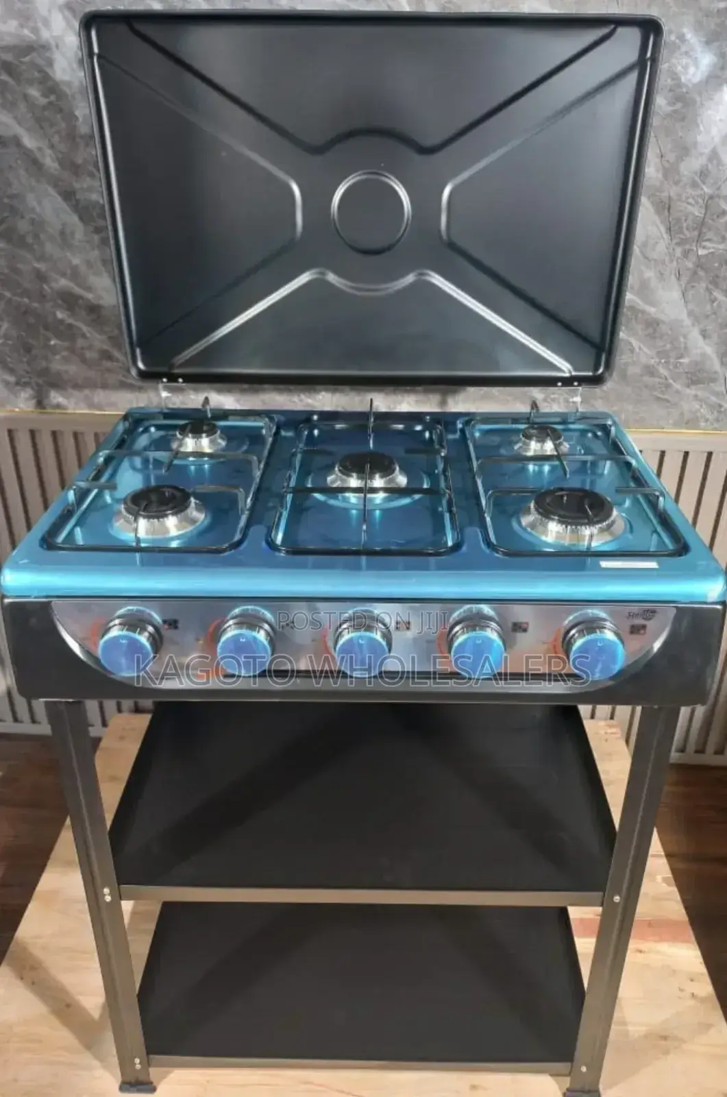 5 Burner Cooker With Shelves