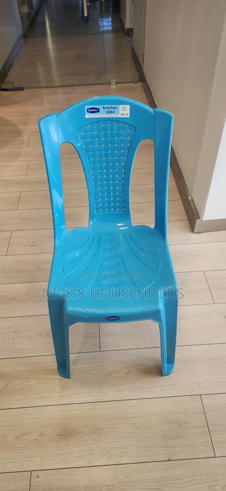 Luminous Blue Plastic Chair