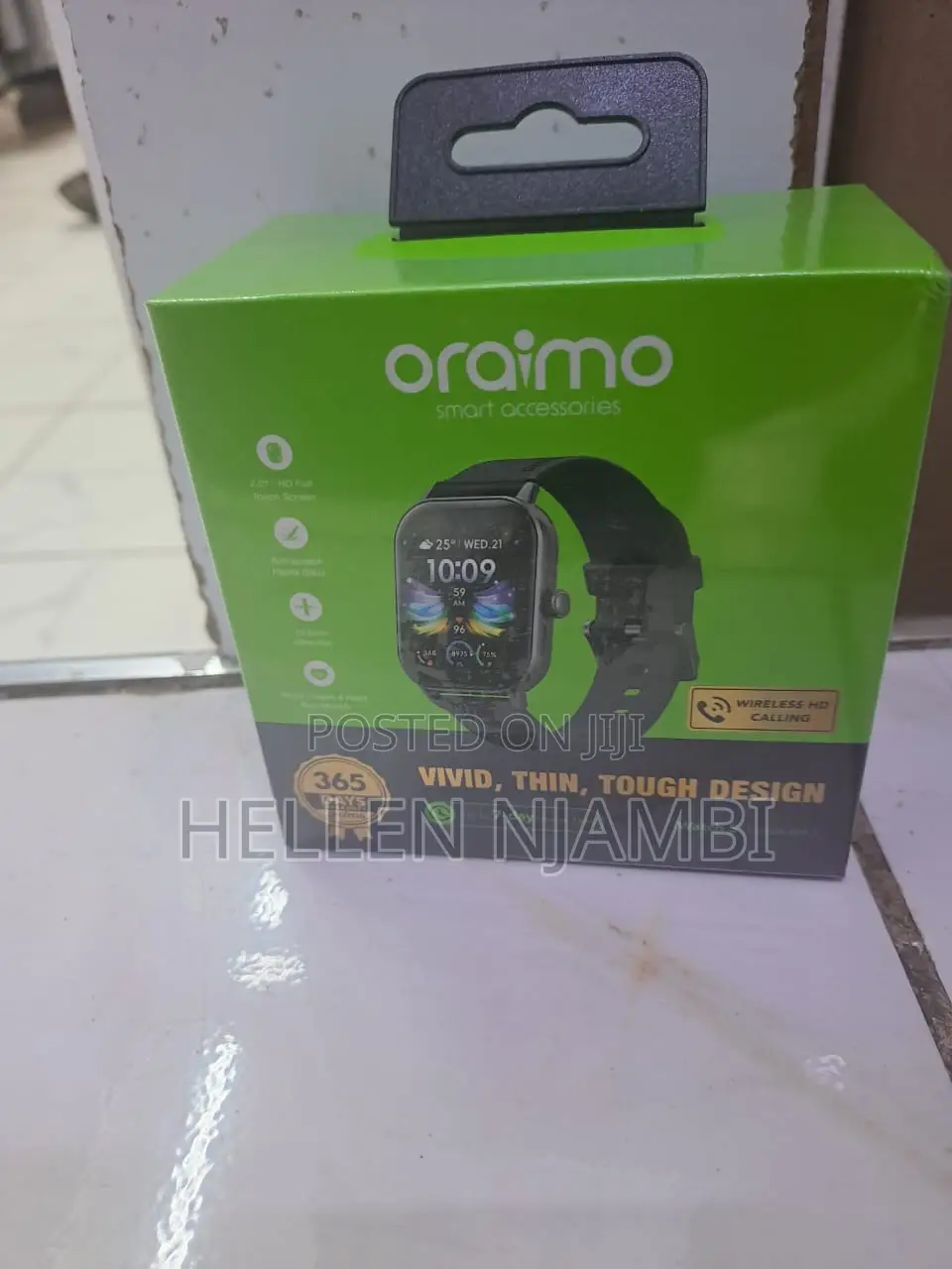 Oraimo Wach 5n Osw-805 2.01" Hd Panda Glass 1atm Smart Watch