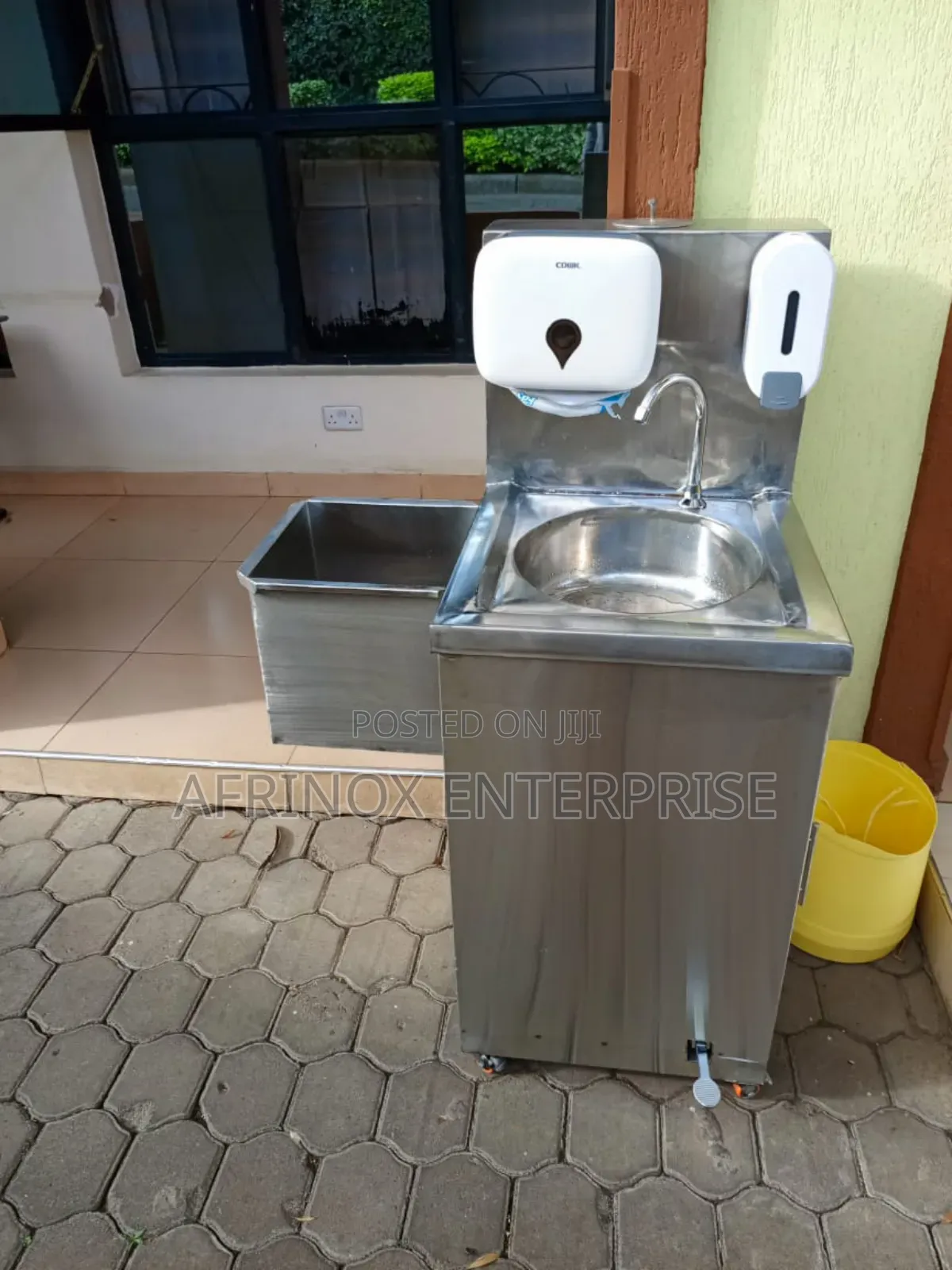 Hand Wash Station With Detergent Dispenser Stainless Steel