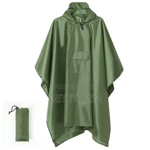 High Quality Unisex Adult Rain Poncho With Cap*