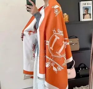 *Hermes D Scarf For Women Warmer Winter Cashmere Shawl