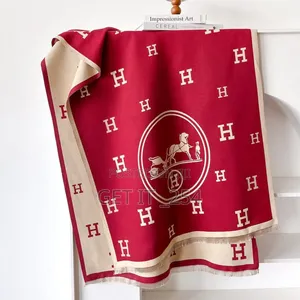 *Hermes D Scarf For Women Warmer Winter Cashmere Shawl