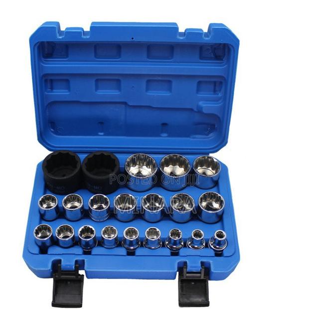 21 Pcs, 12 Point Sockets, (No. 8-36), Multi Spline - main view