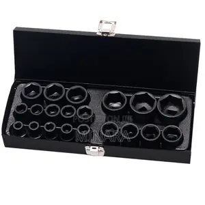 20 Pcs, Impact Rated Sockets, 6-point Sockets (No. 8-32)