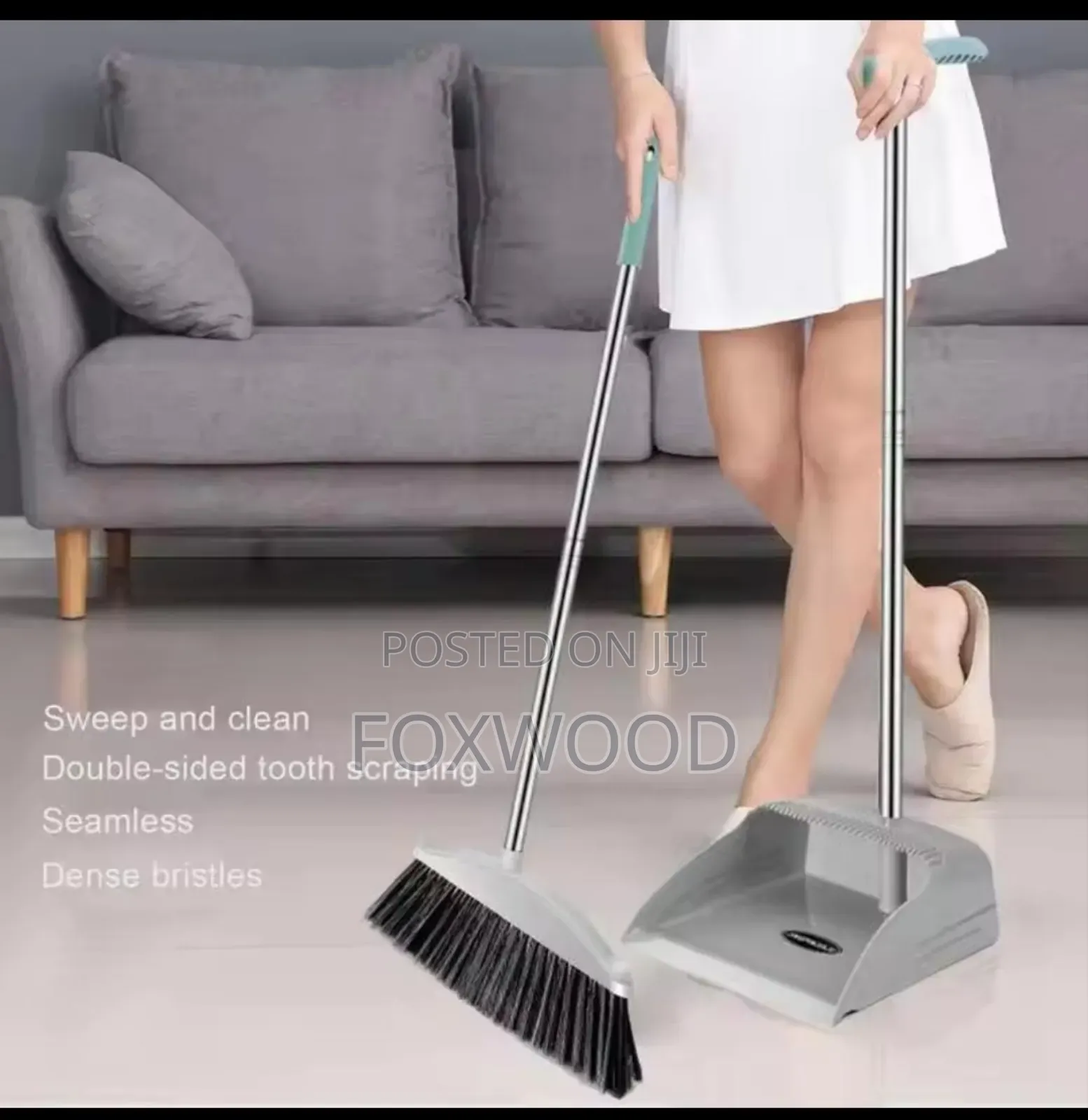 Long-Handled Dustpan and Brush Set