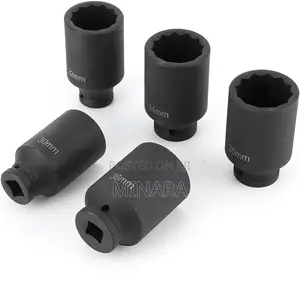 10 Pcs, Impact Sockets, Hub / Axle Nut Sockets (No. 27-41)