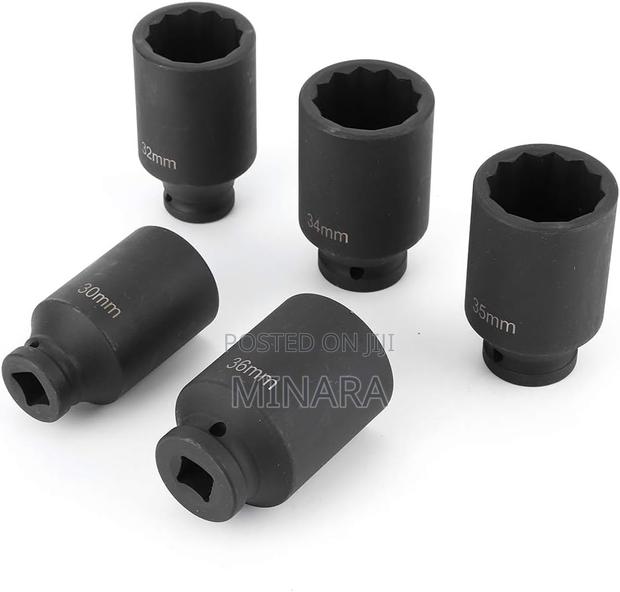 10 Pcs, Impact Sockets, Hub / Axle Nut Sockets (No. 27-41) - thumbnail 3