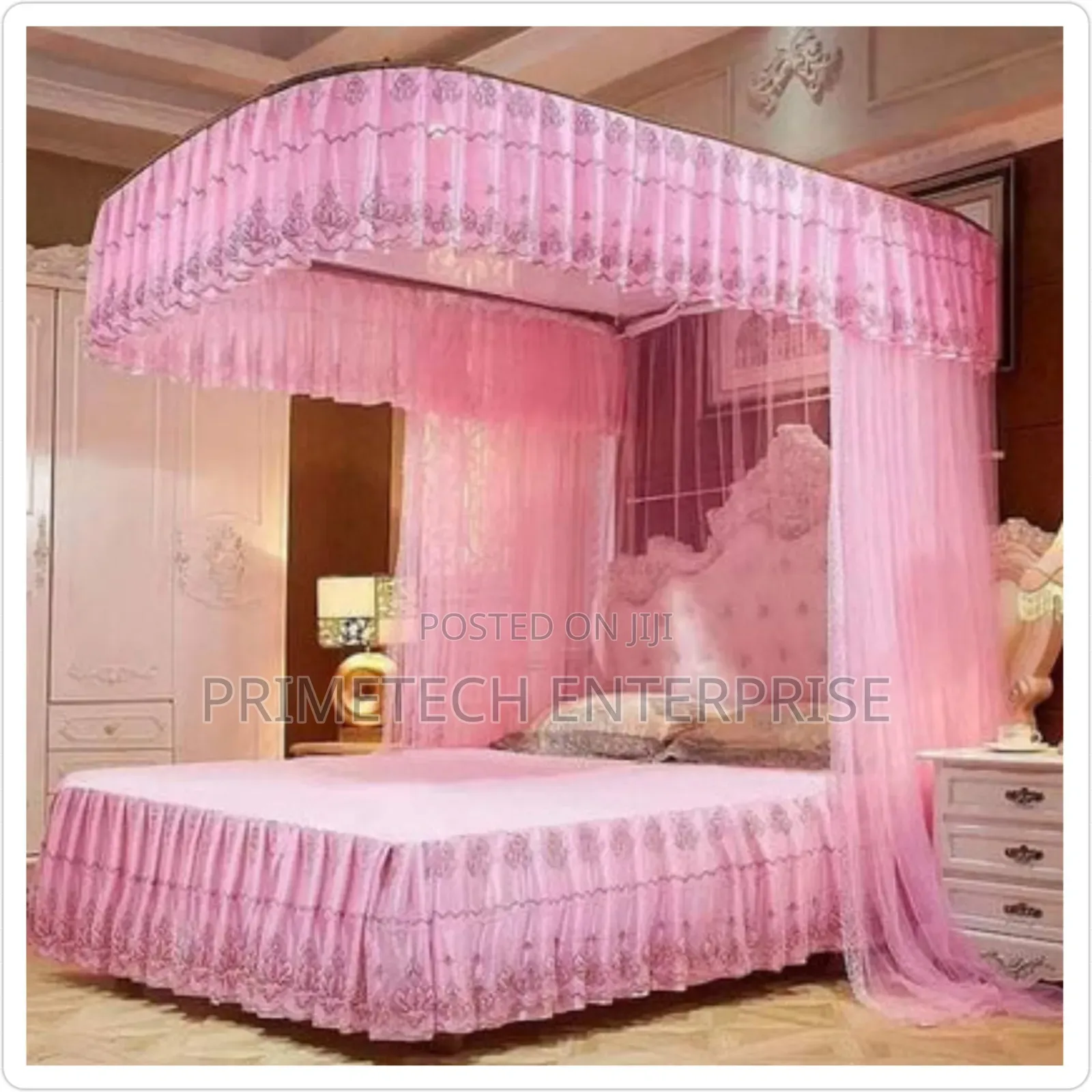 2 Stand Mosquito Net-Pink