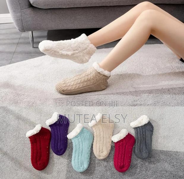 Winter Warm Short Cotton Thickened Home Sleeping Socks