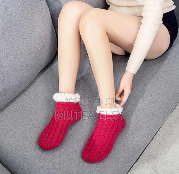 Winter Warm Short Cotton Thickened Home Sleeping Socks - thumbnail 2