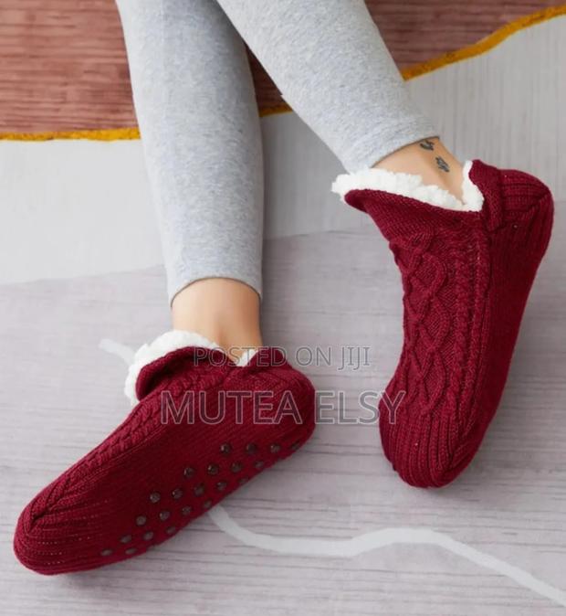 Winter Warm Short Cotton Thickened Home Sleeping Socks - thumbnail 4